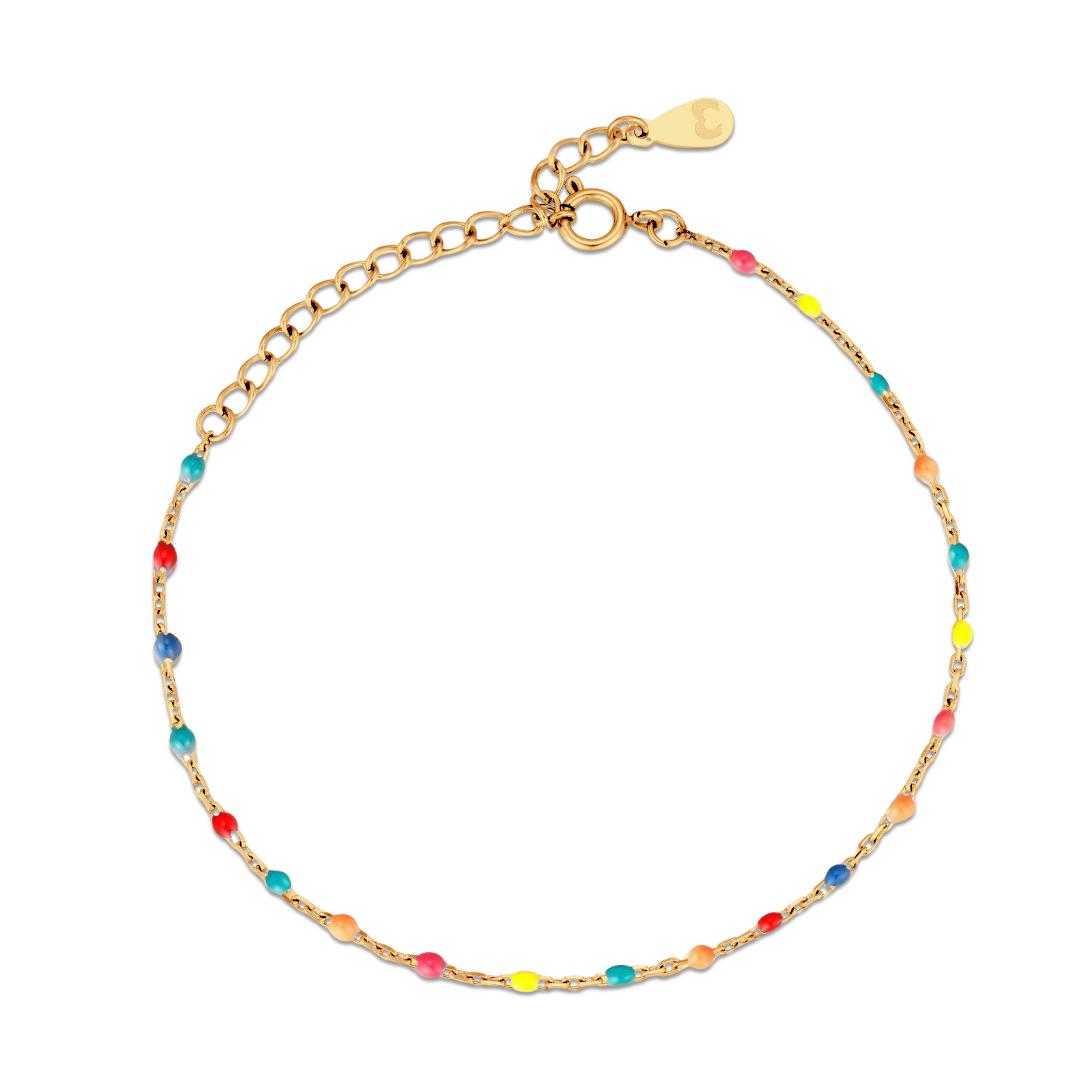 Multicolour Cocktail Anklet - SophiaJewels