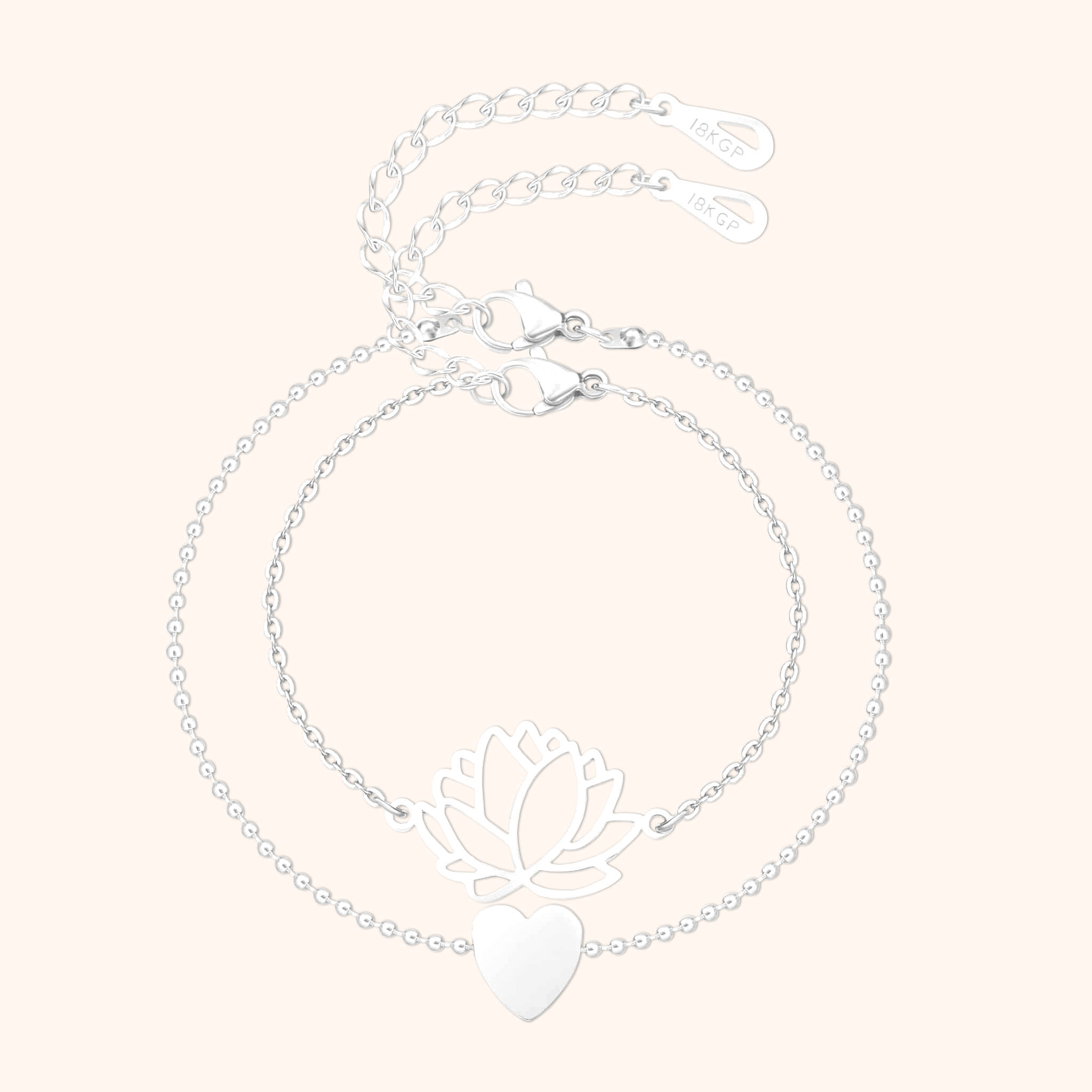 Lotus-Heart Bracelet - SophiaJewels