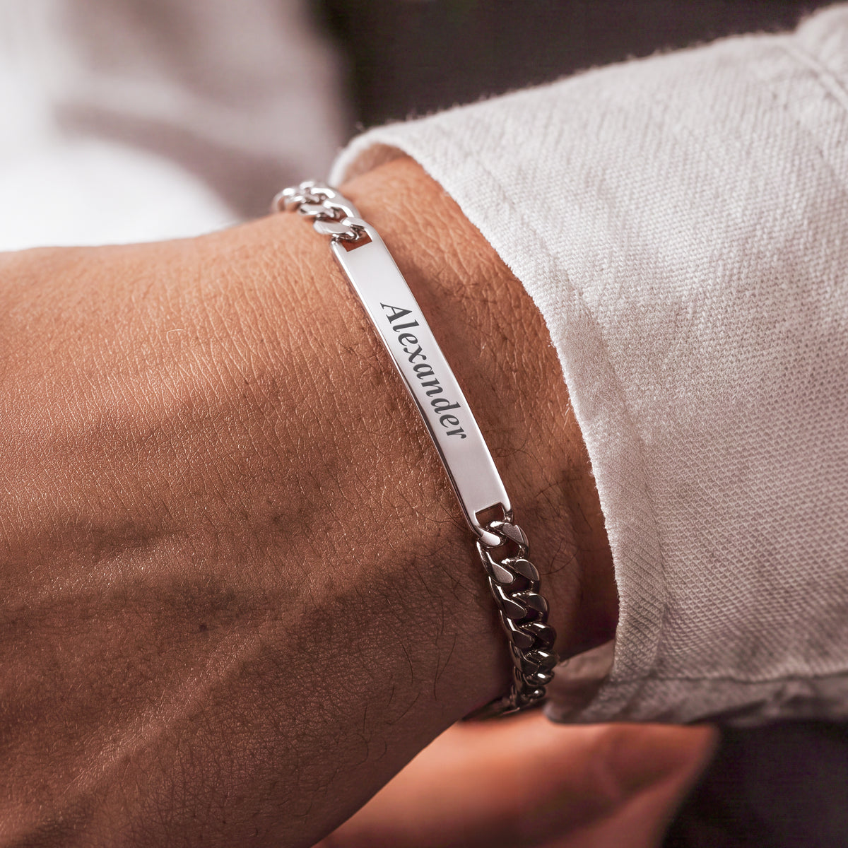 Bracelet Ne m'oublie pas - Homme ~ Personnalisé