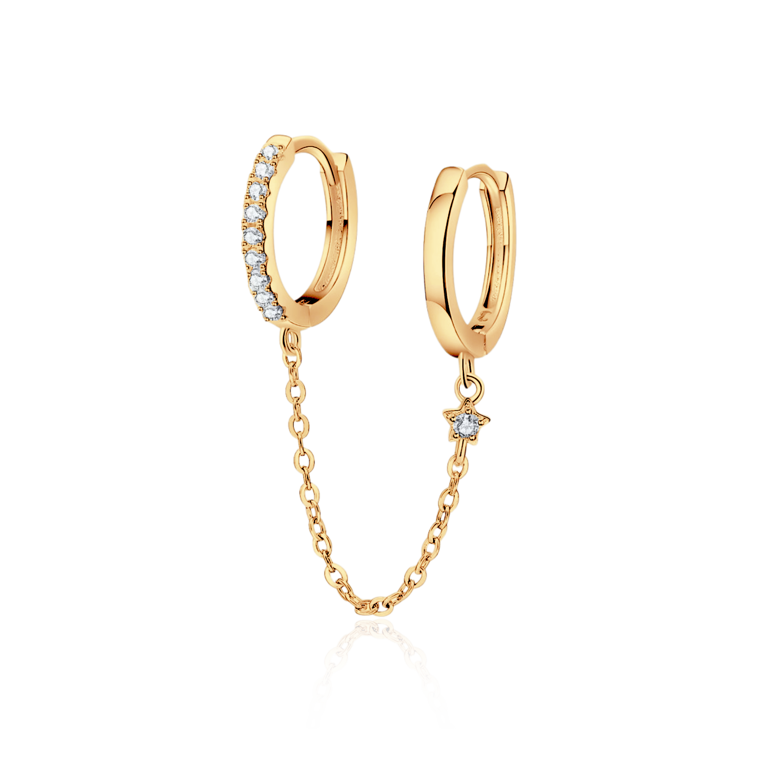 Hoop Chain Earrings - SophiaJewels