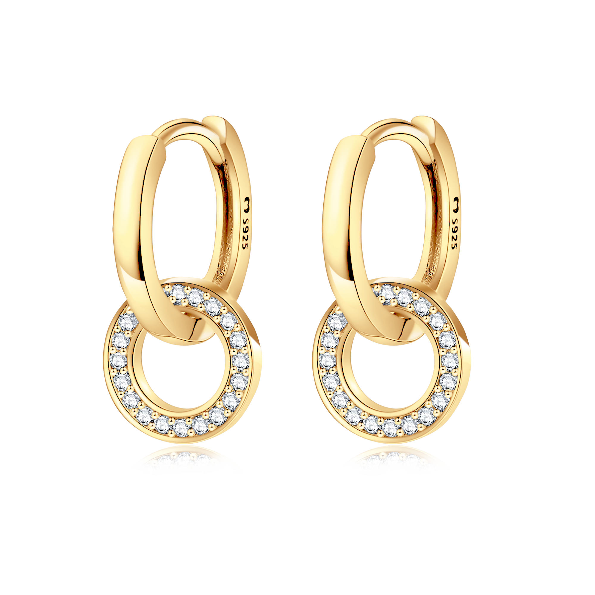 Interlocking Hoops Earrings - SophiaJewels