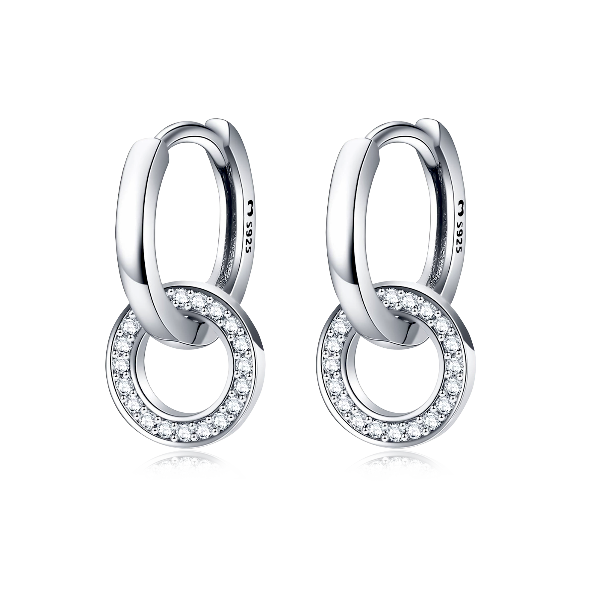 Interlocking Hoops Earrings - SophiaJewels
