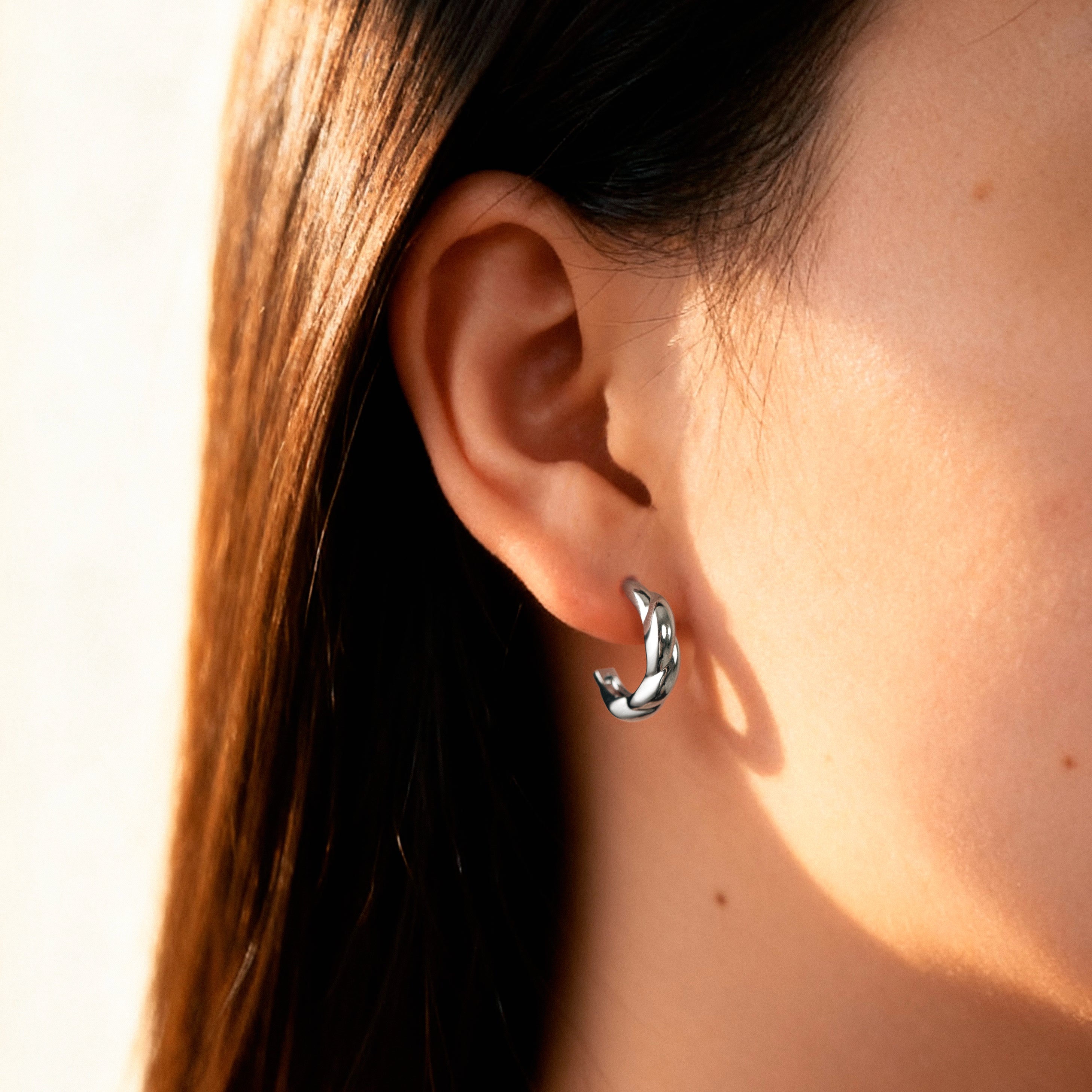Half Ring Relief Earrings - SophiaJewels