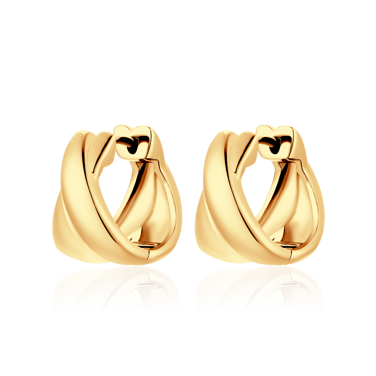 Boucles d’oreilles créoles compactes