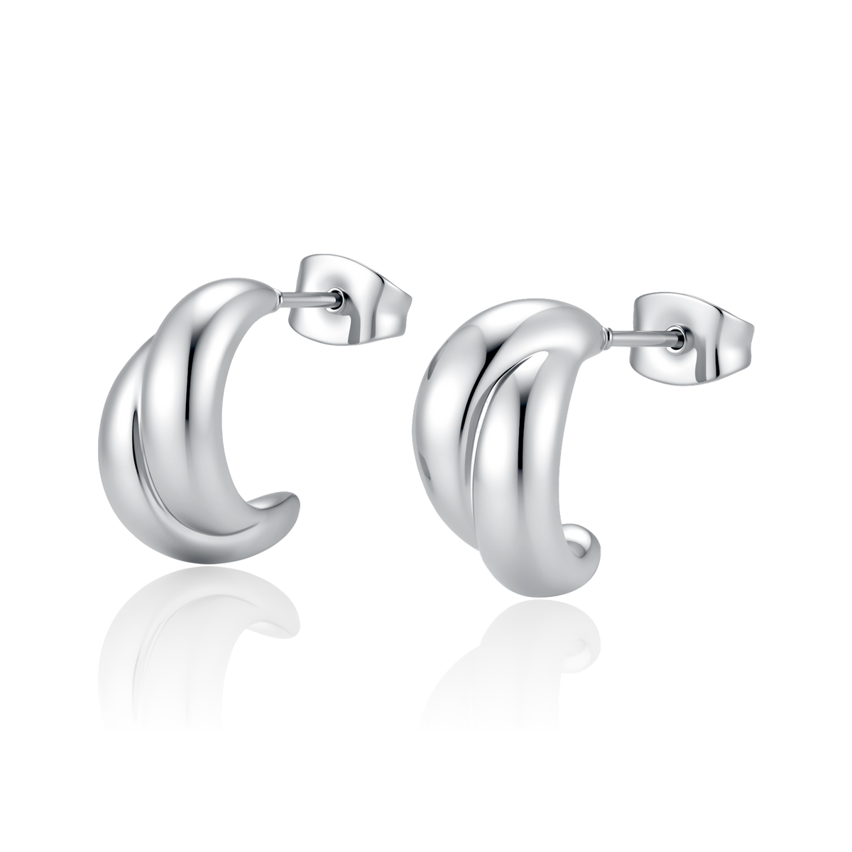Boucles d’oreilles Semiaro courbes
