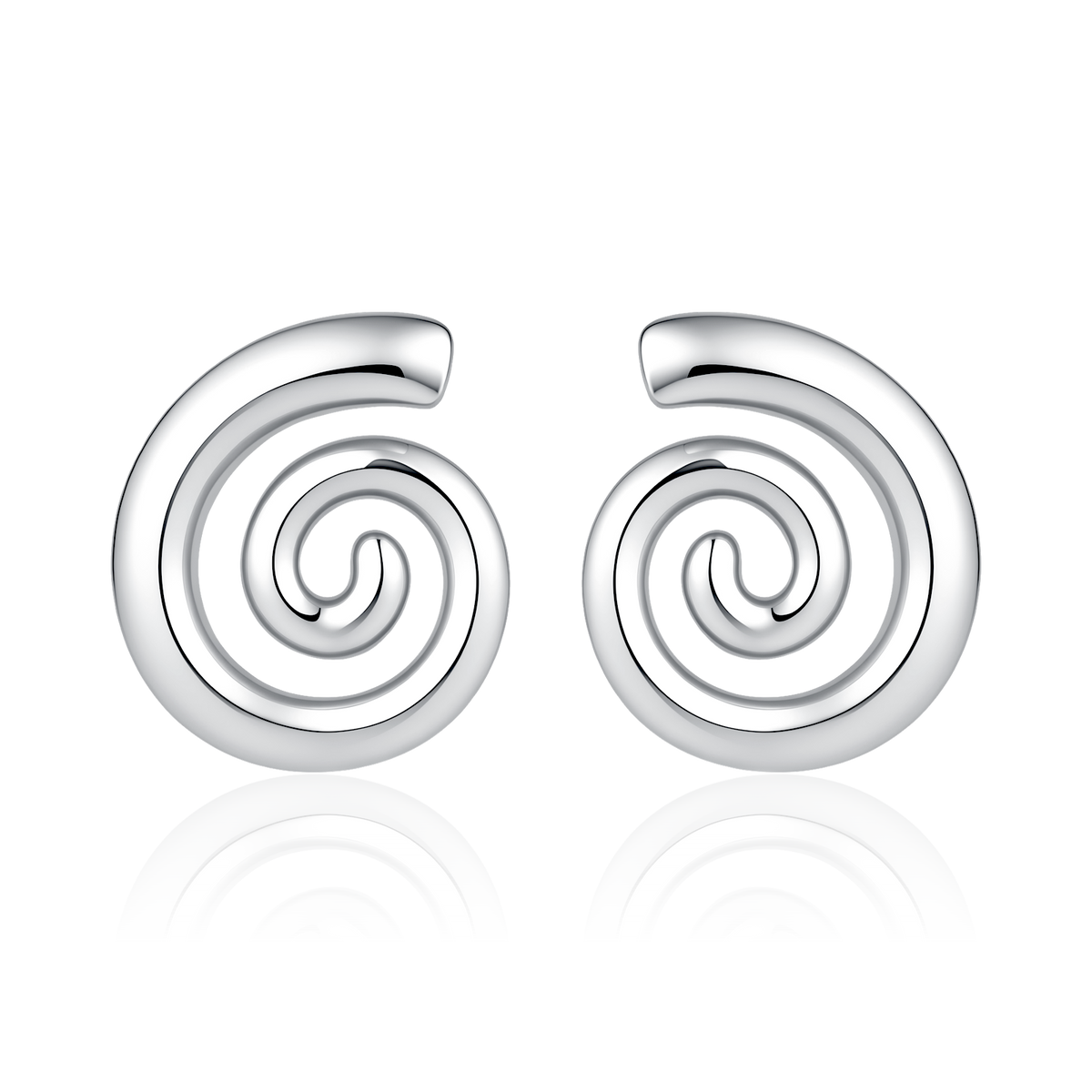 Boucles d’oreilles spirale ondulée