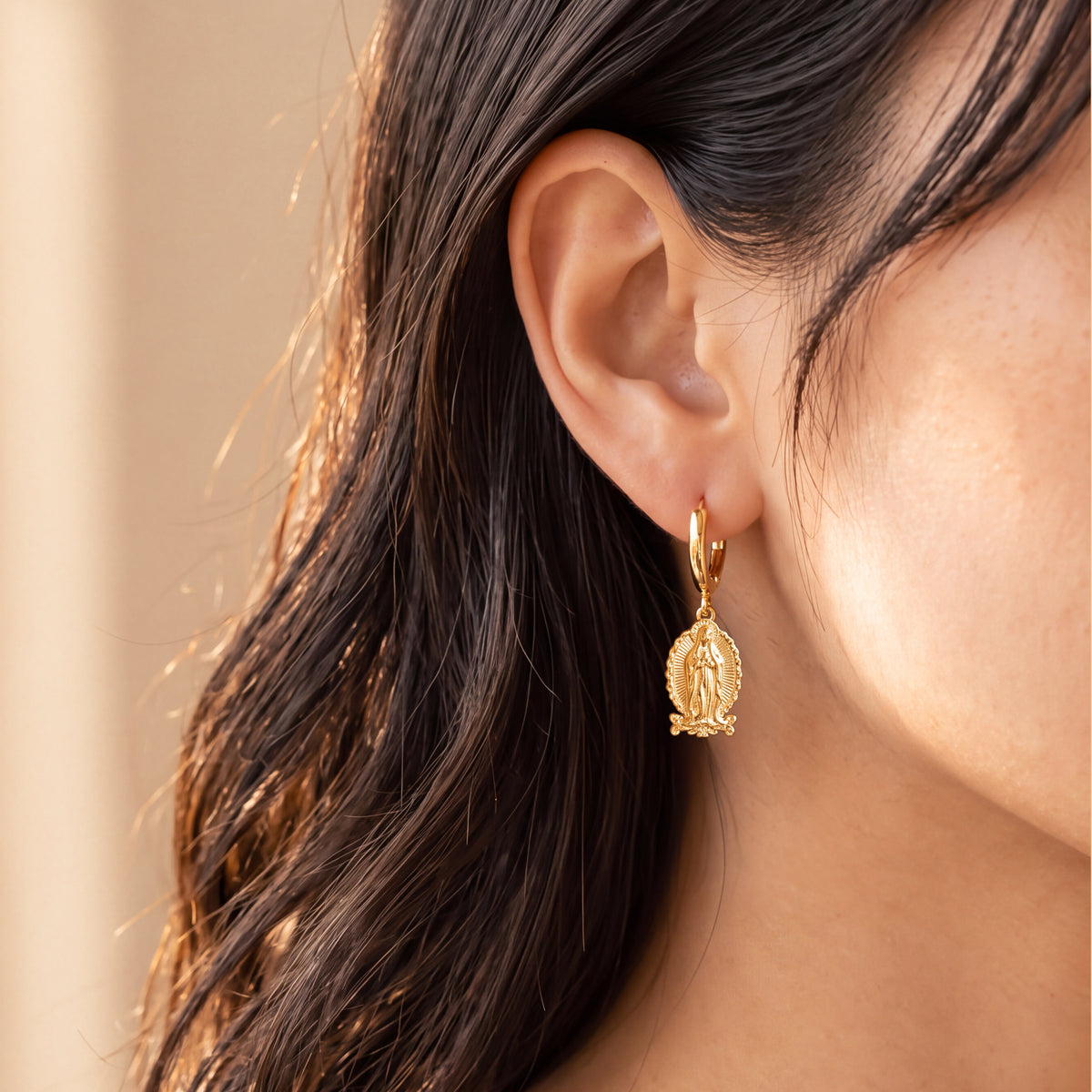 Boucles d’oreilles Vierge de Guadalupe