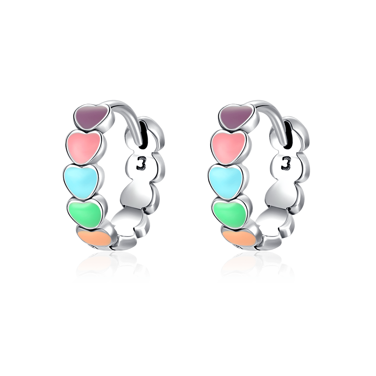 Bunte Love-Ohrringe