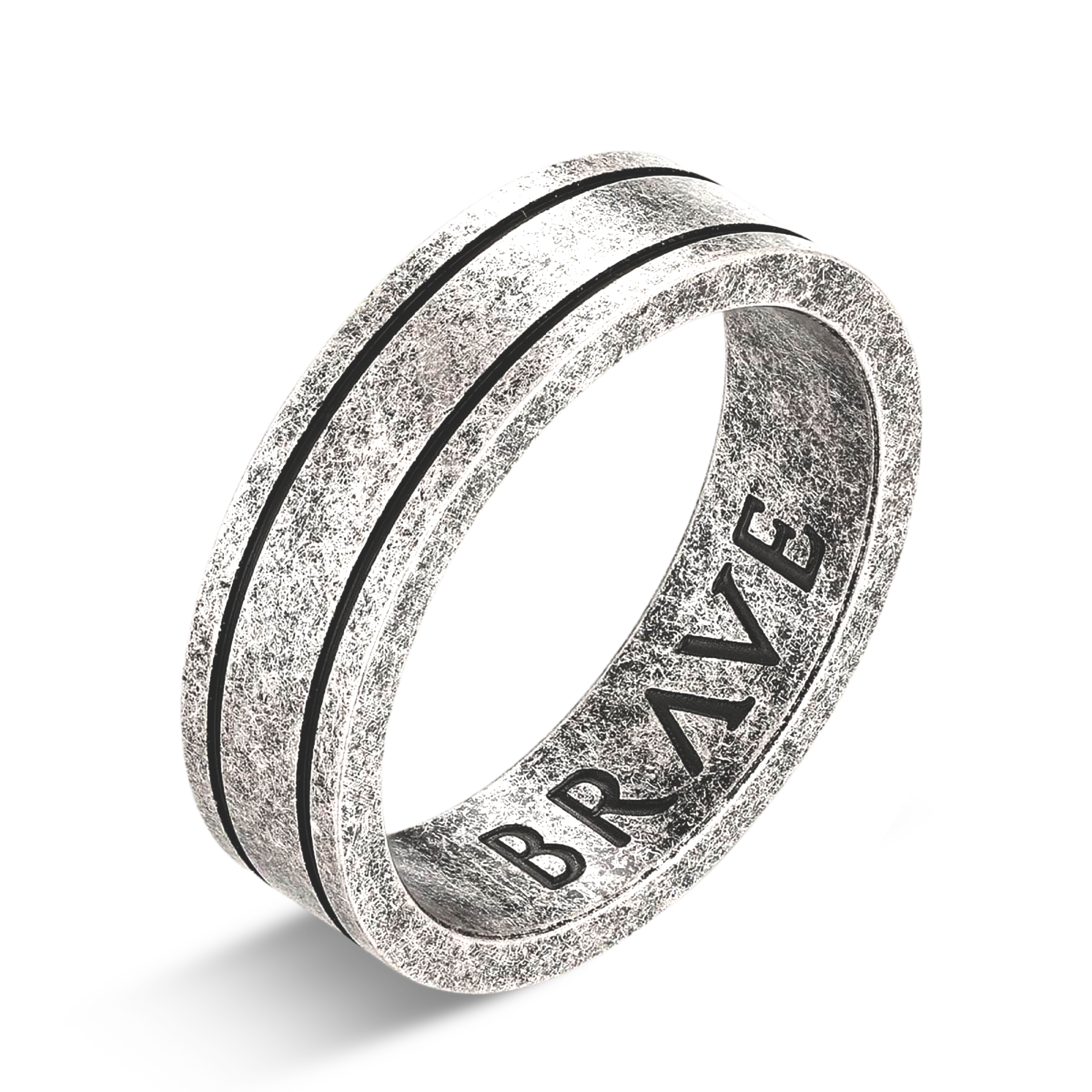 Basalt BRAVE Men's Ring - SophiaJewels