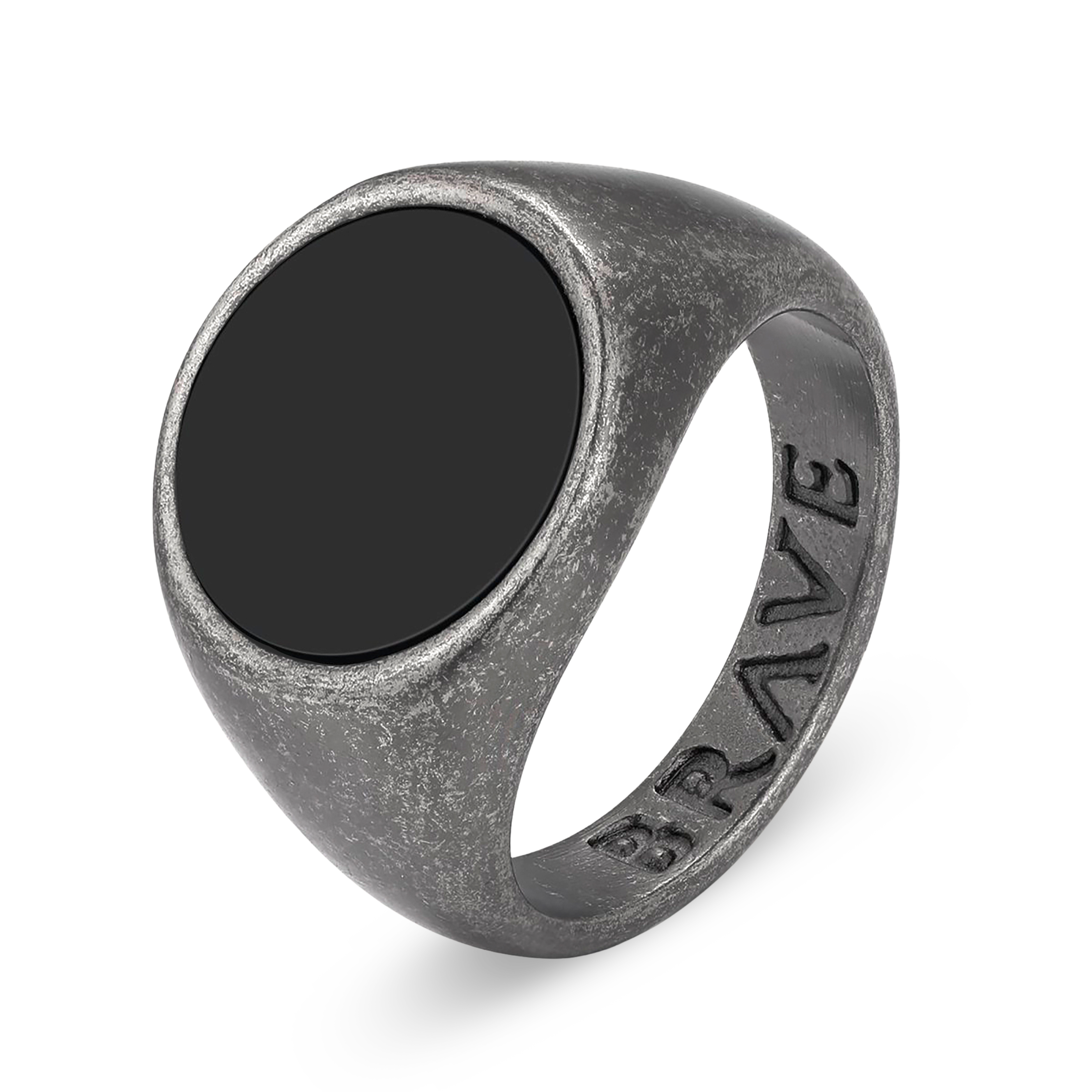 Globular BRAVE Men's Ring - SophiaJewels