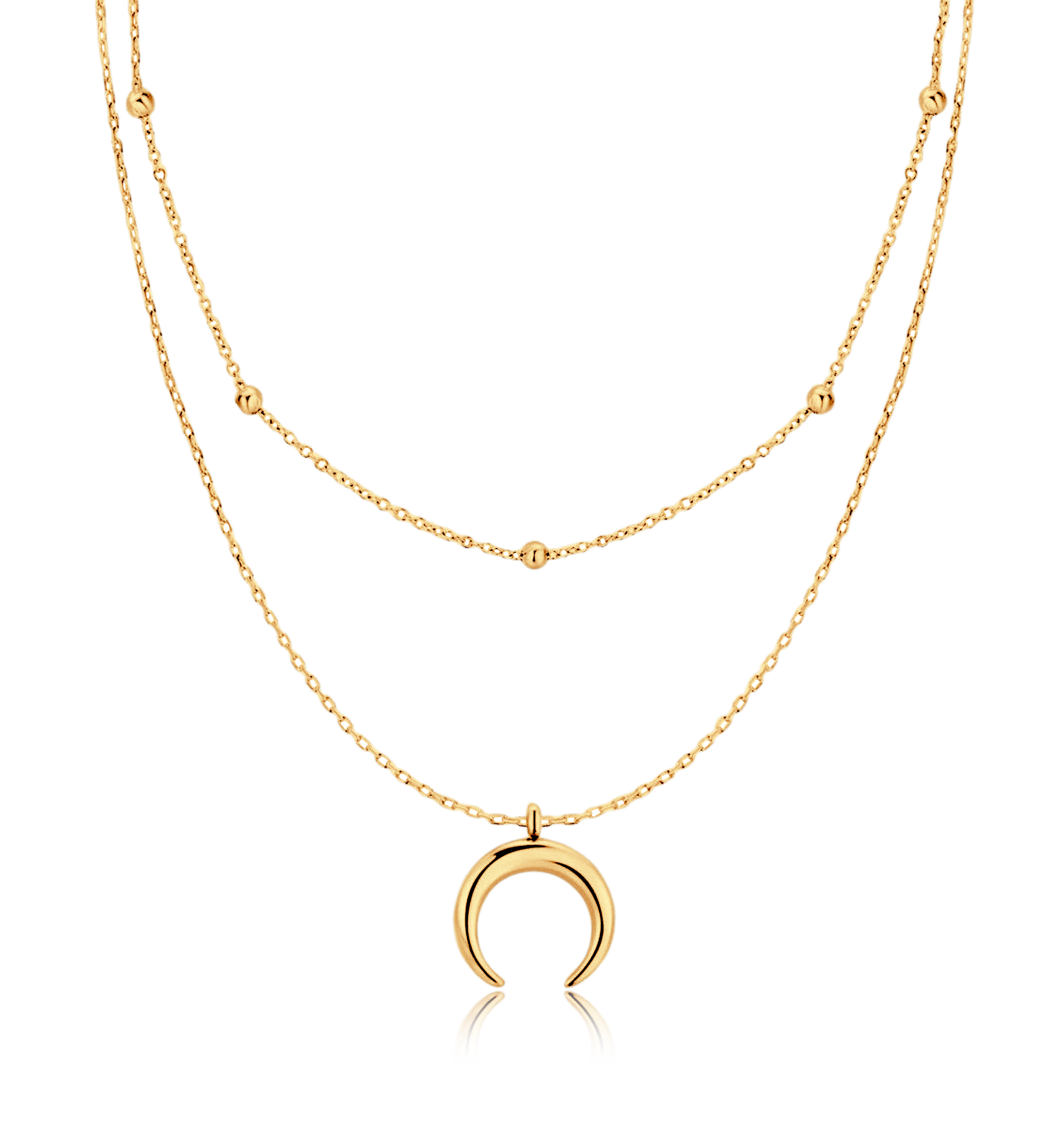 Half Moon Balls Necklace