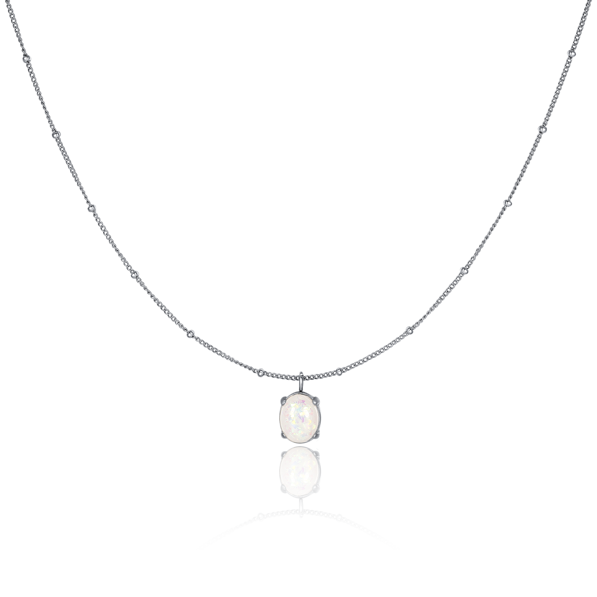 Iridescent Opal Necklace