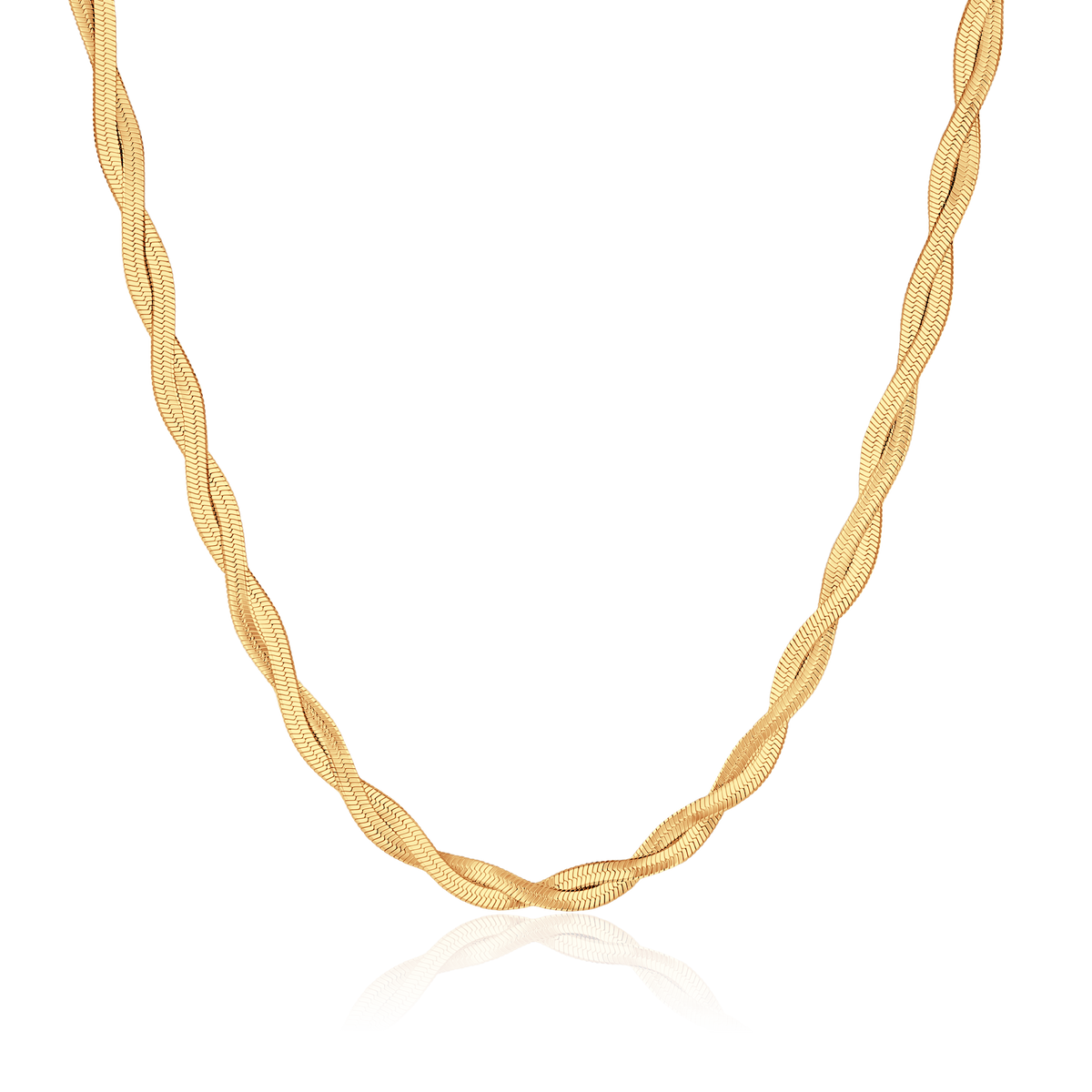 Collier double torsadé