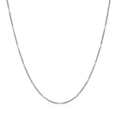Collana con catena combinata