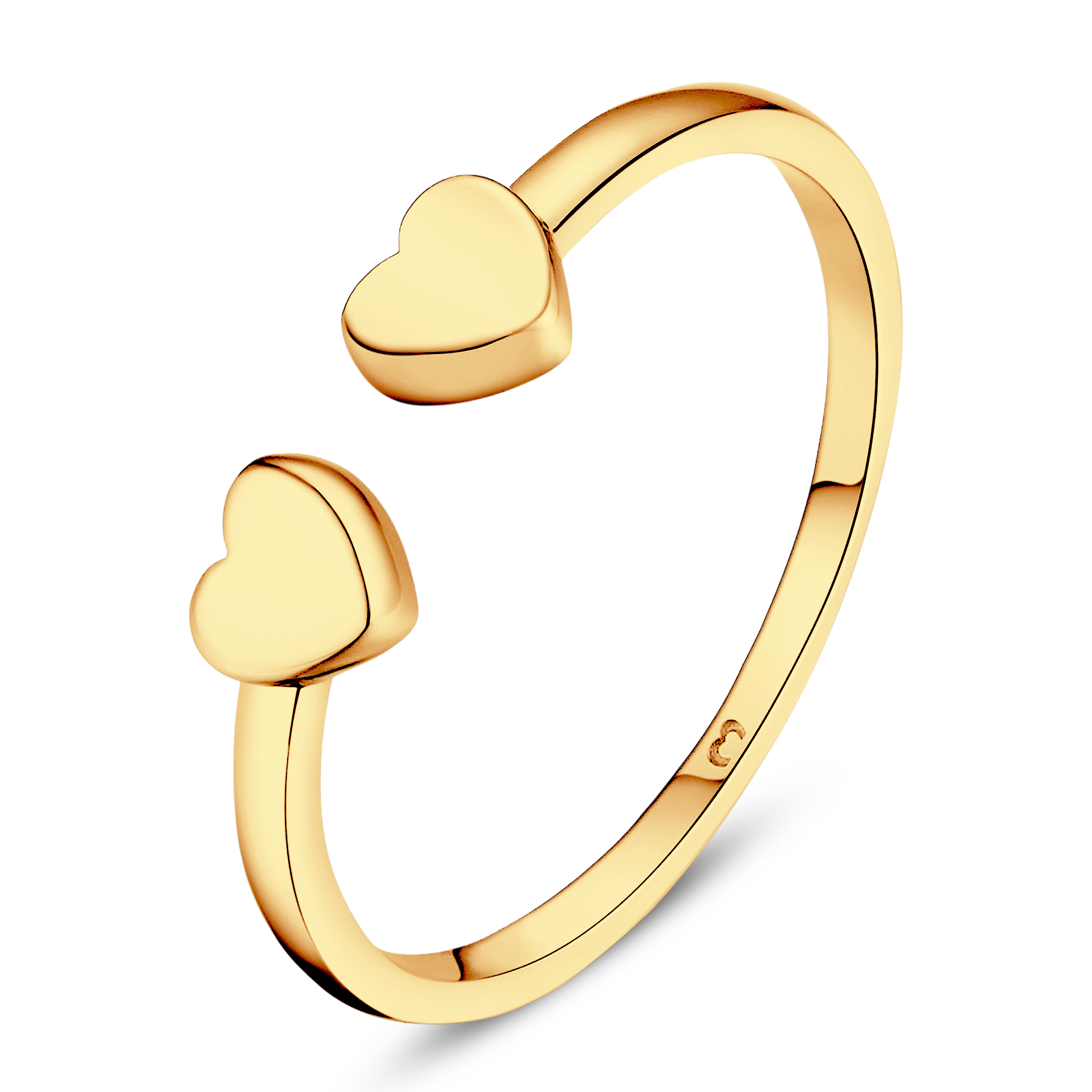 Bague Double Cœur