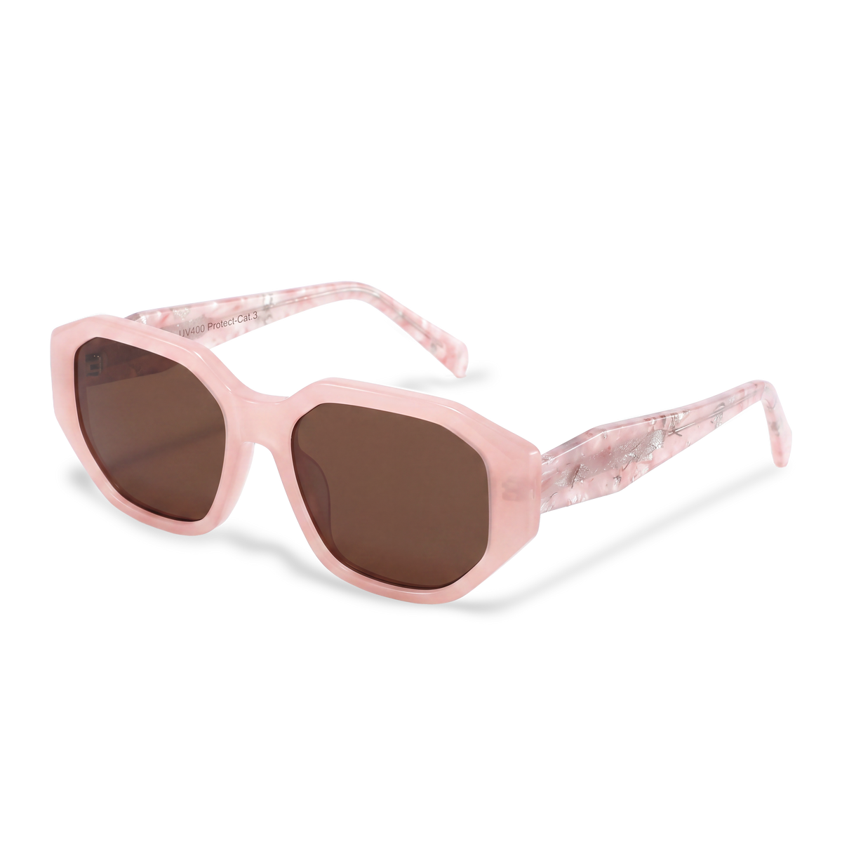Lunettes de soleil femme Sculpt ~ rose T-marron