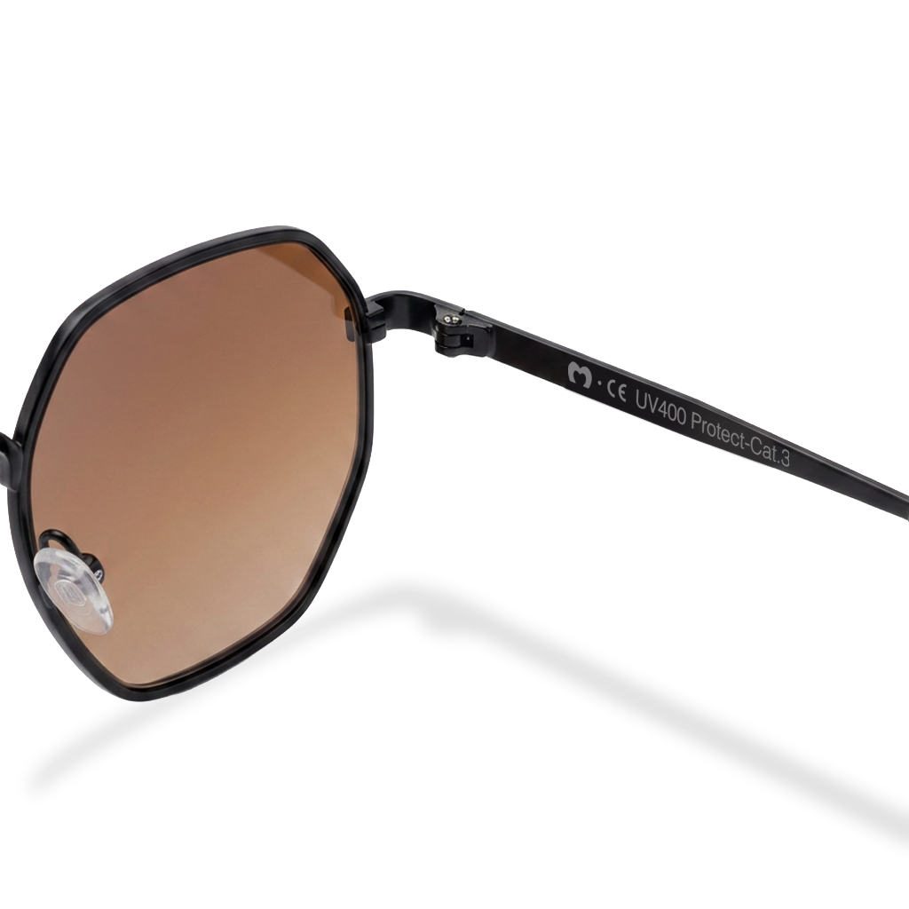 Sonnenbrille für Damen Silhouette ~ Schwarz-Braun
