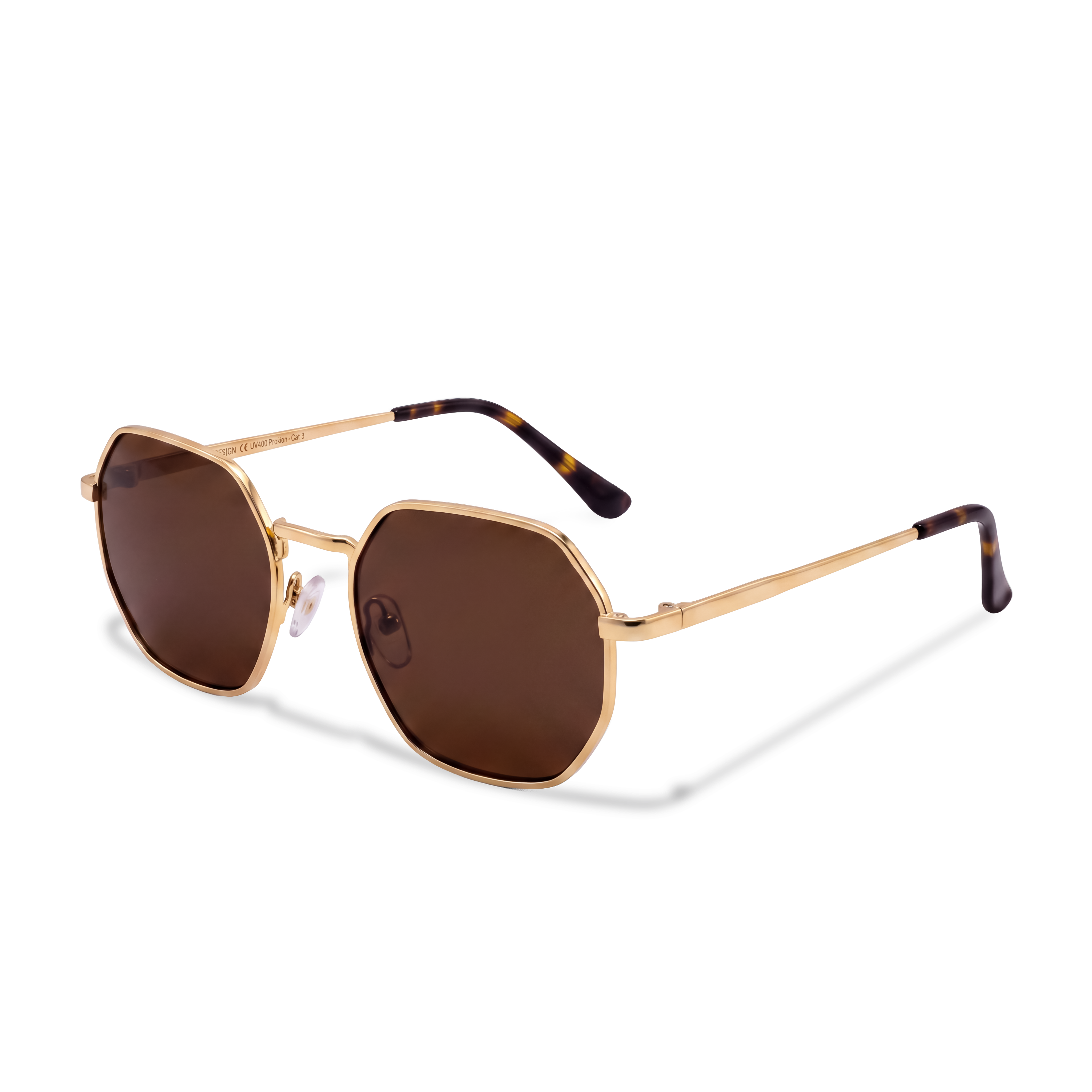 Lunettes de soleil pour femme Silhouette ~ doré-marron