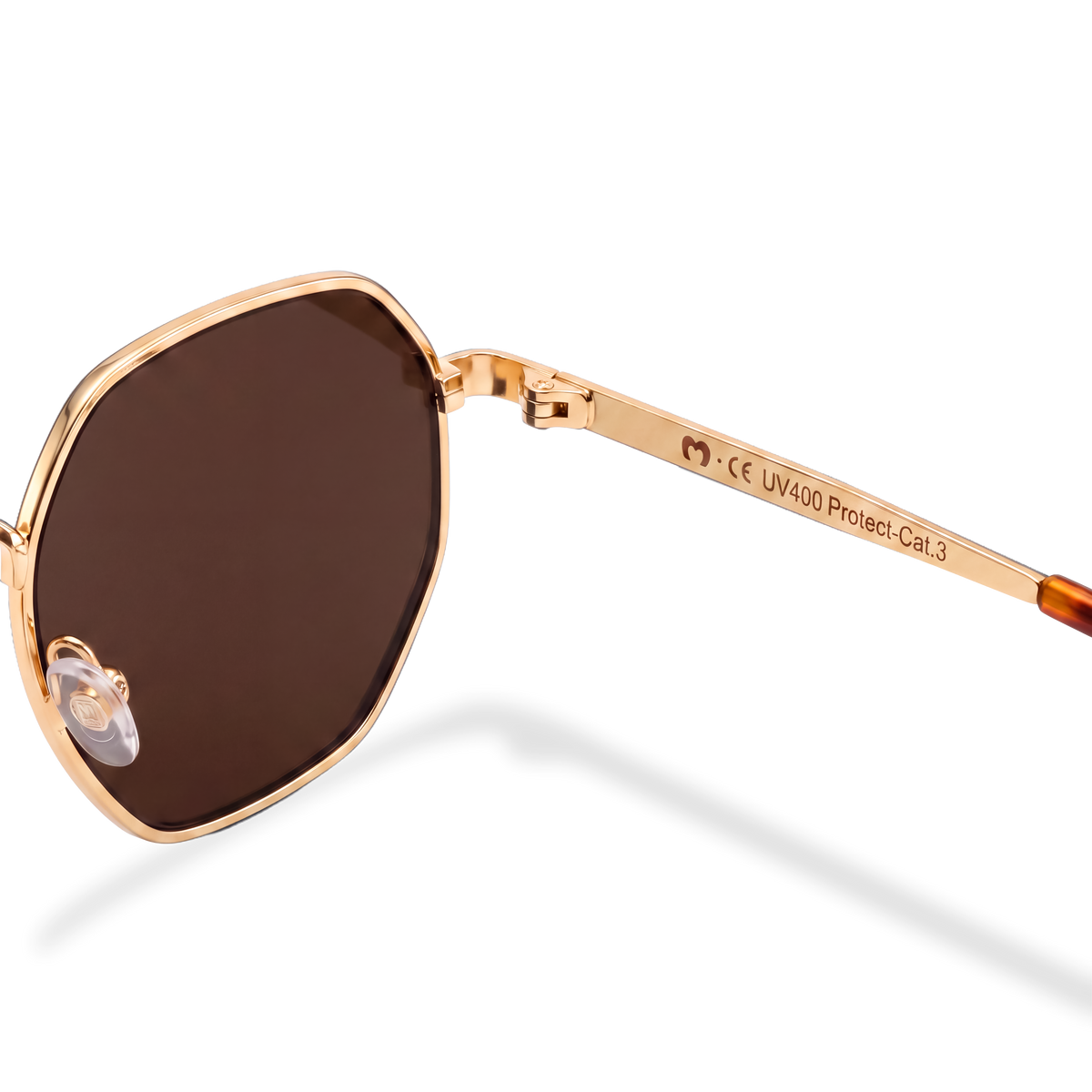 Lunettes de soleil pour femme Silhouette ~ doré-marron