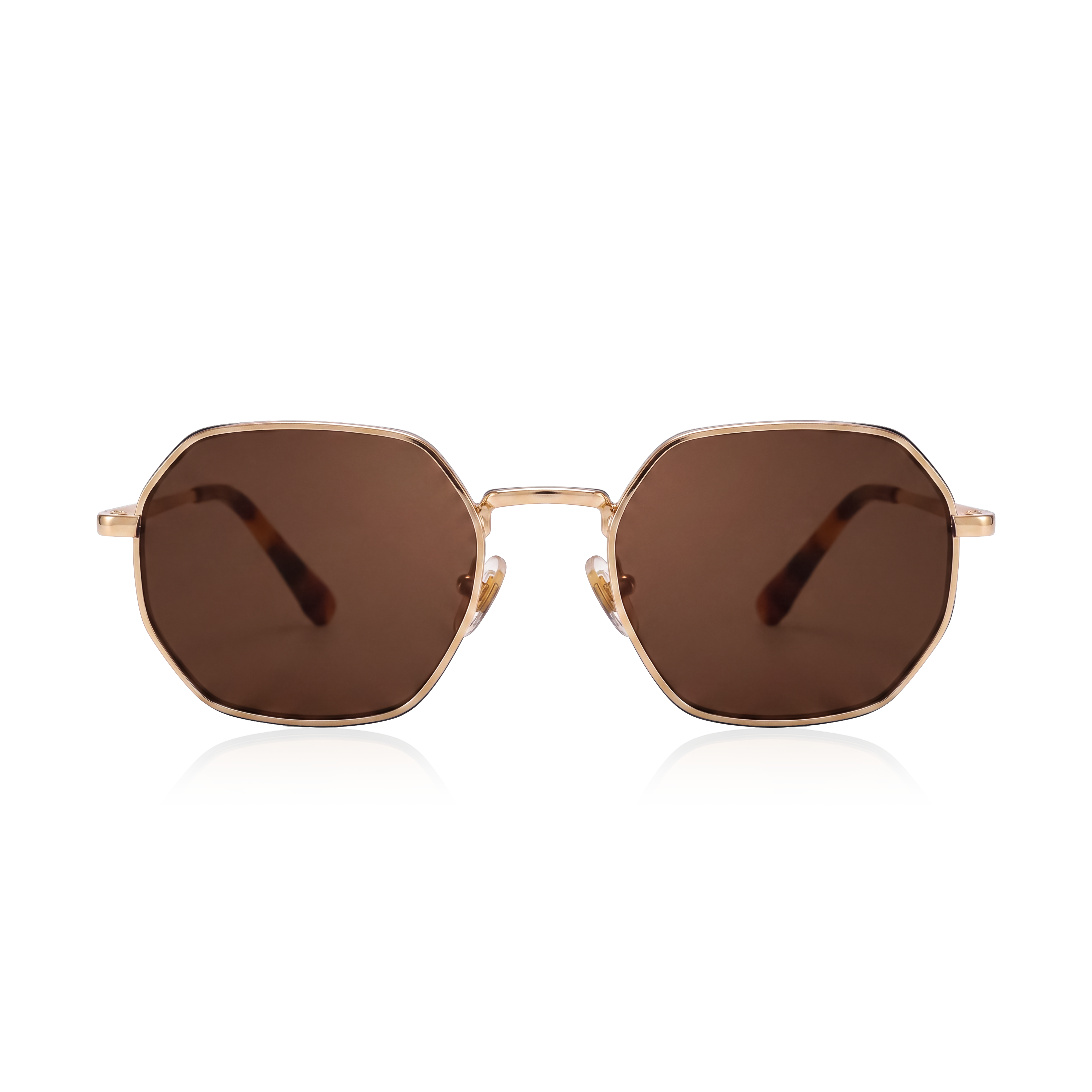 Lunettes de soleil pour femme Silhouette ~ doré-marron