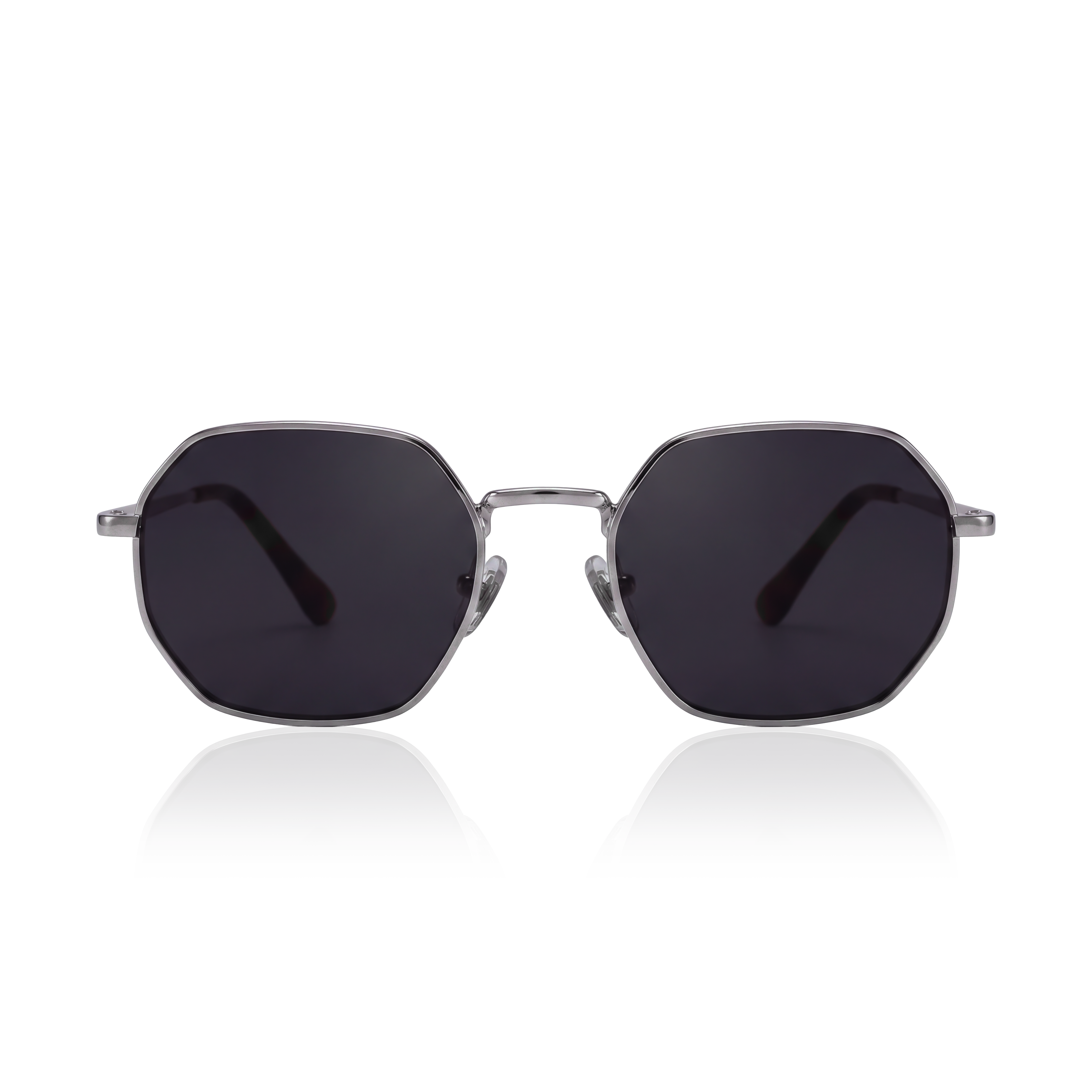 Lunettes de soleil pour femme Silhouette ~ argent-noir