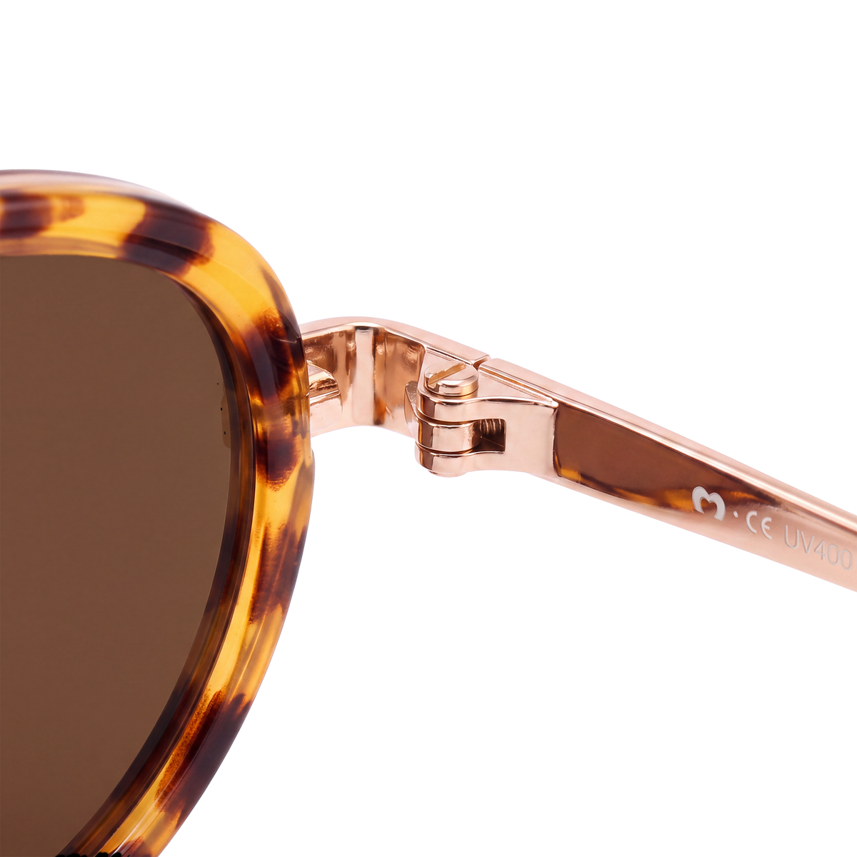 Lunettes de soleil femme Contour ~ Doré-Marron