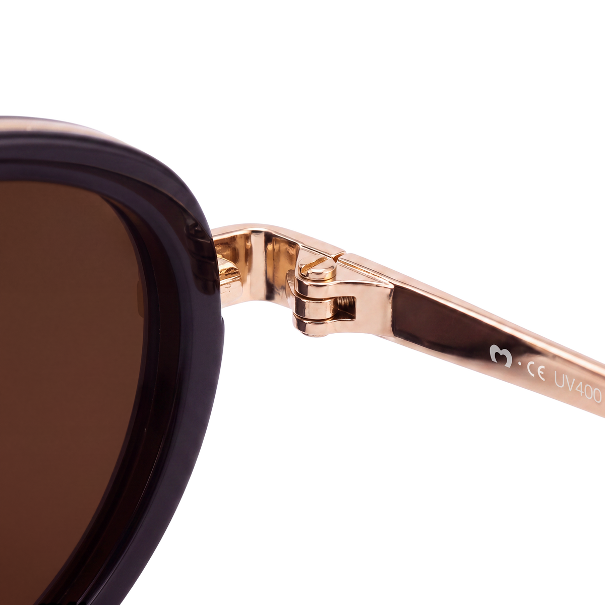 Lunettes de soleil femme Contour ~ Doré-Marron