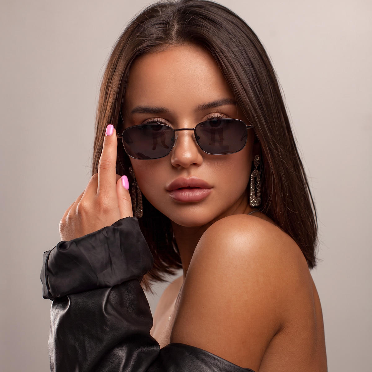 Sonnenbrille für Damen Siren ~ Schwarz-Schwarz