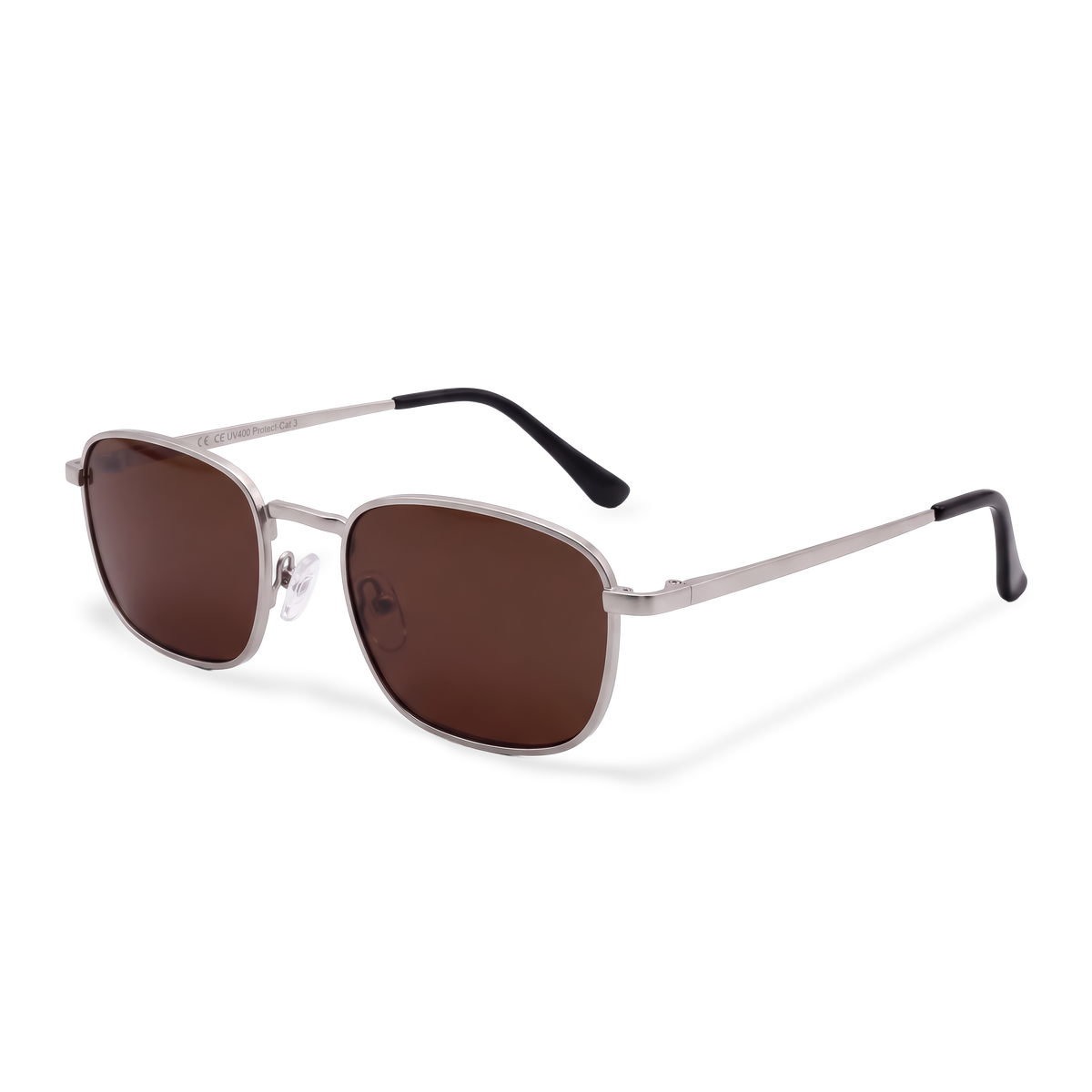 Sonnenbrille für Damen Siren ~ Silber-Braun