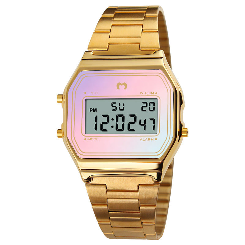 Orologio Digitale Vintage ~ Gold-Sky