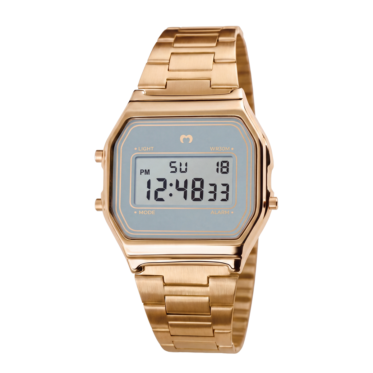 Orologio Digitale Vintage ~ Oro-Azzurro Cielo