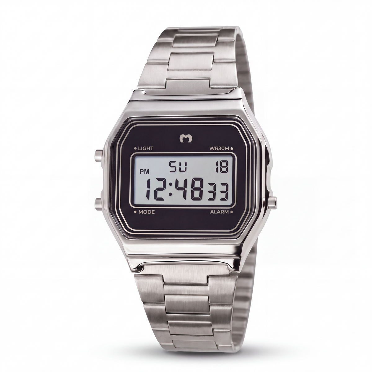 Orologio Digitale Vintage ~ Argento-Nero
