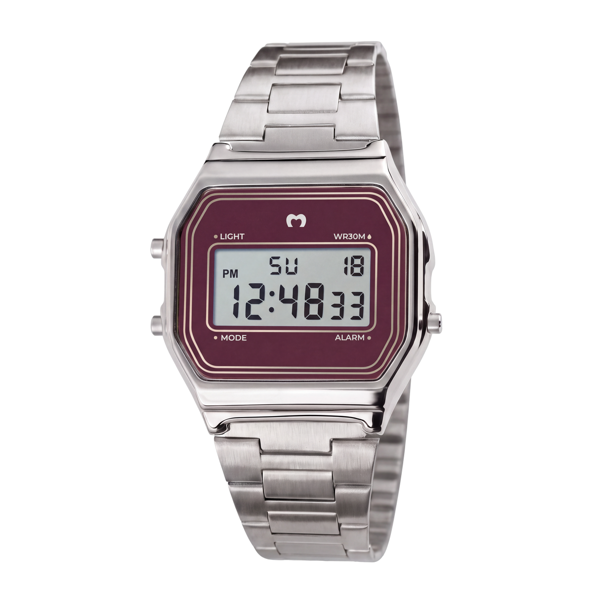 Orologio Digitale Vintage ~ Silver-Vino