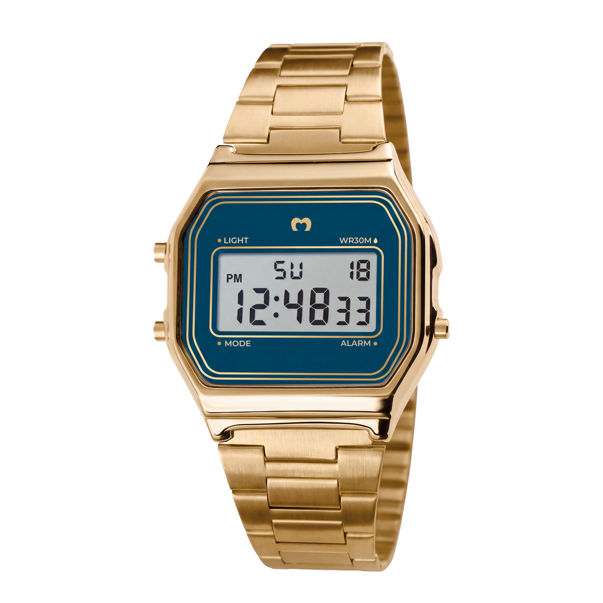 Orologio Digitale Vintage ~ Oro-Blu Marino