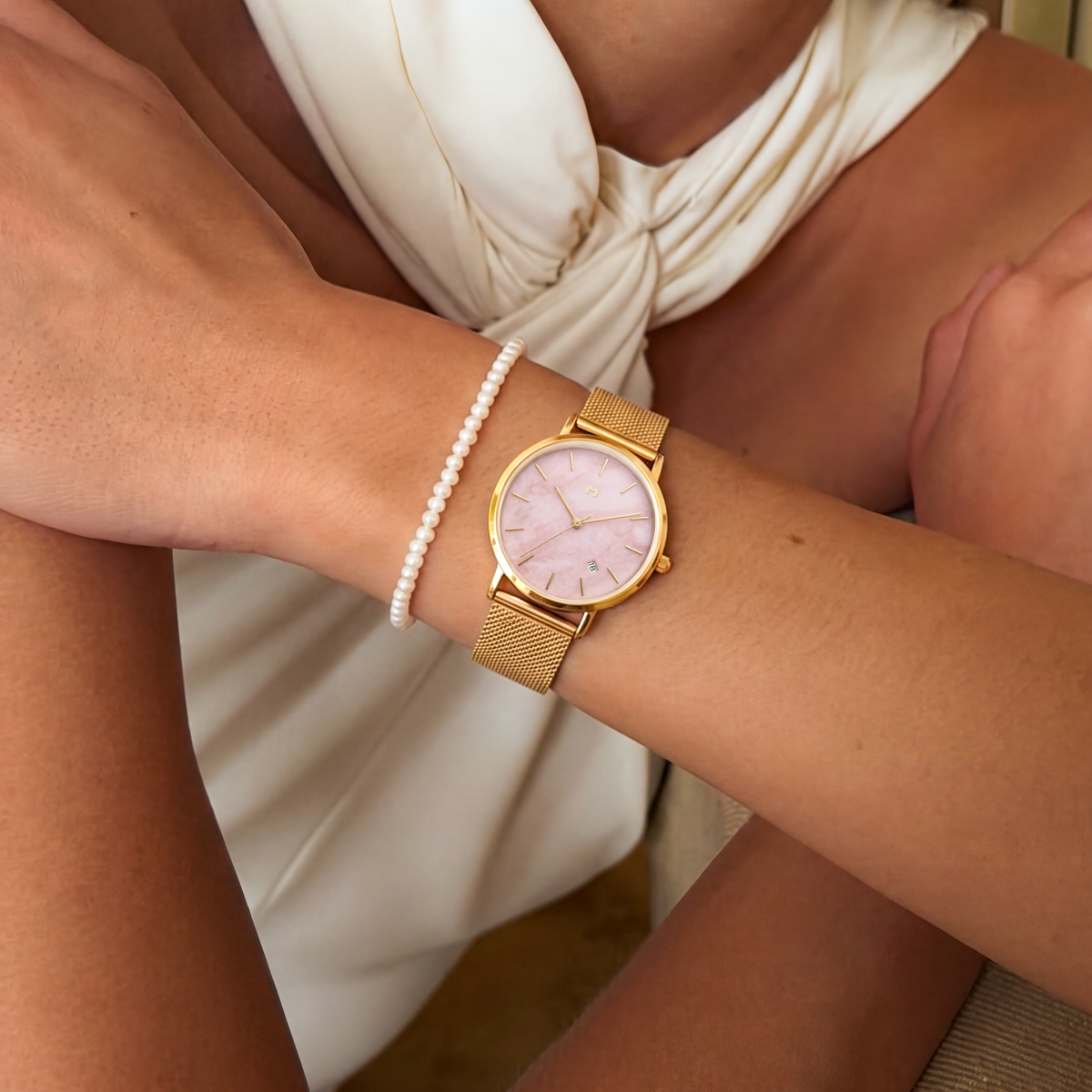 Orologio Lumea ~ Oro-Rosa