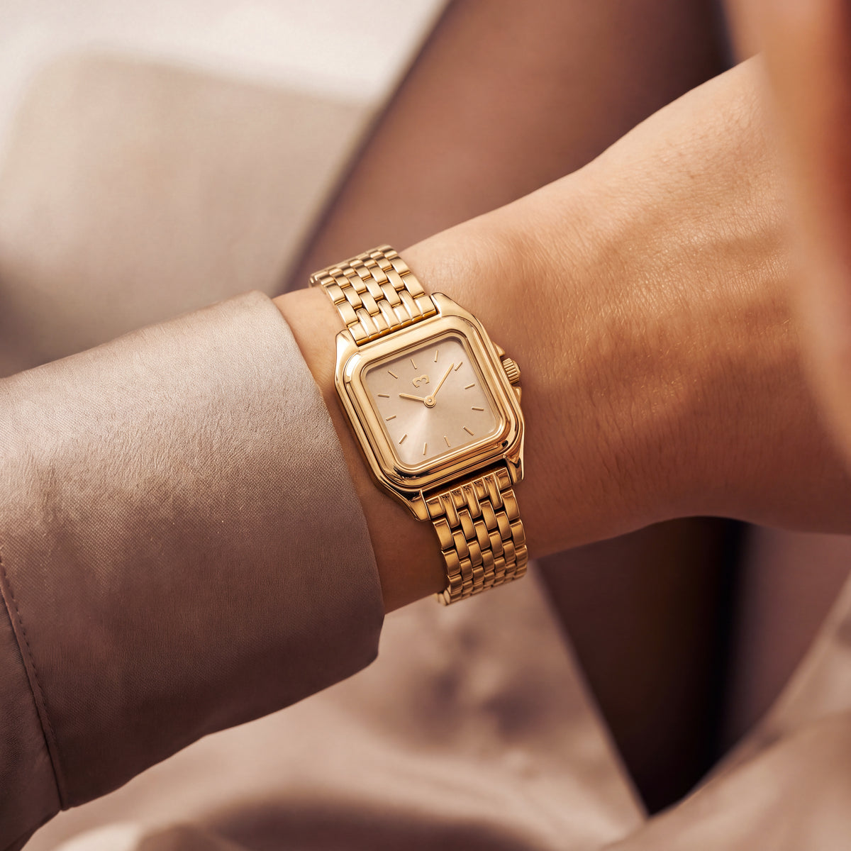 Montre Hampton ~ champagne doré
