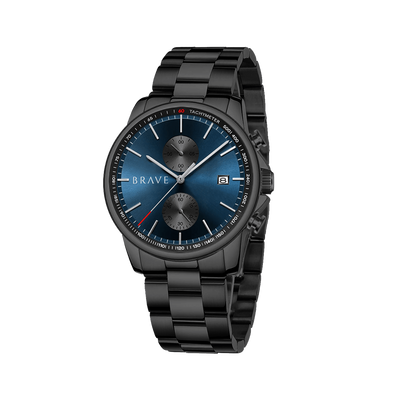 Montre Monarch ~ Noir-Bleu foncé BRAVE