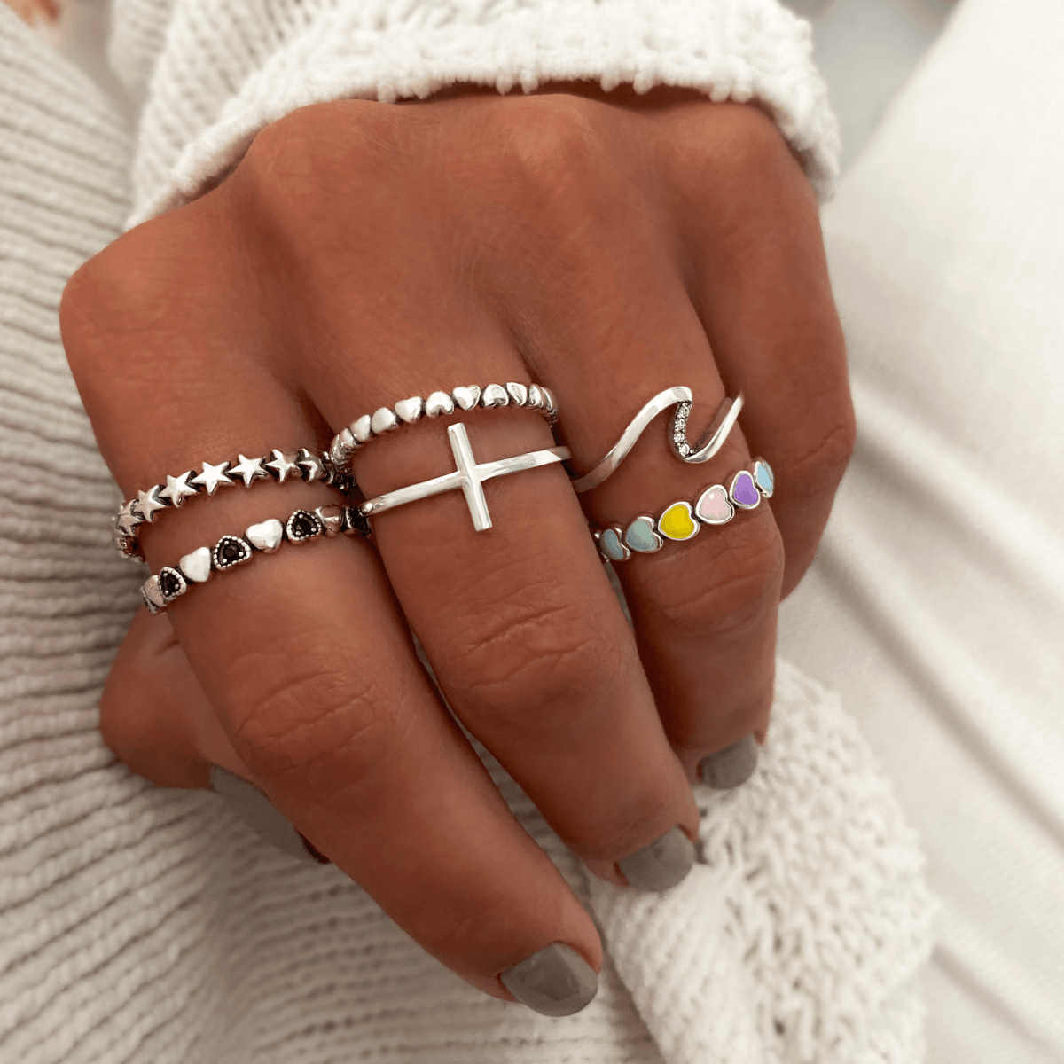 Anillo Colorful Hearts - LePetiteMarie