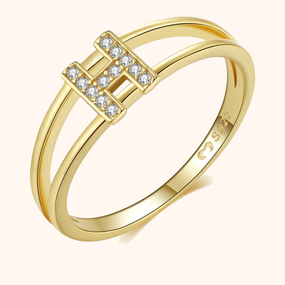 Anillo Iniciales Doradas - LePetiteMarie