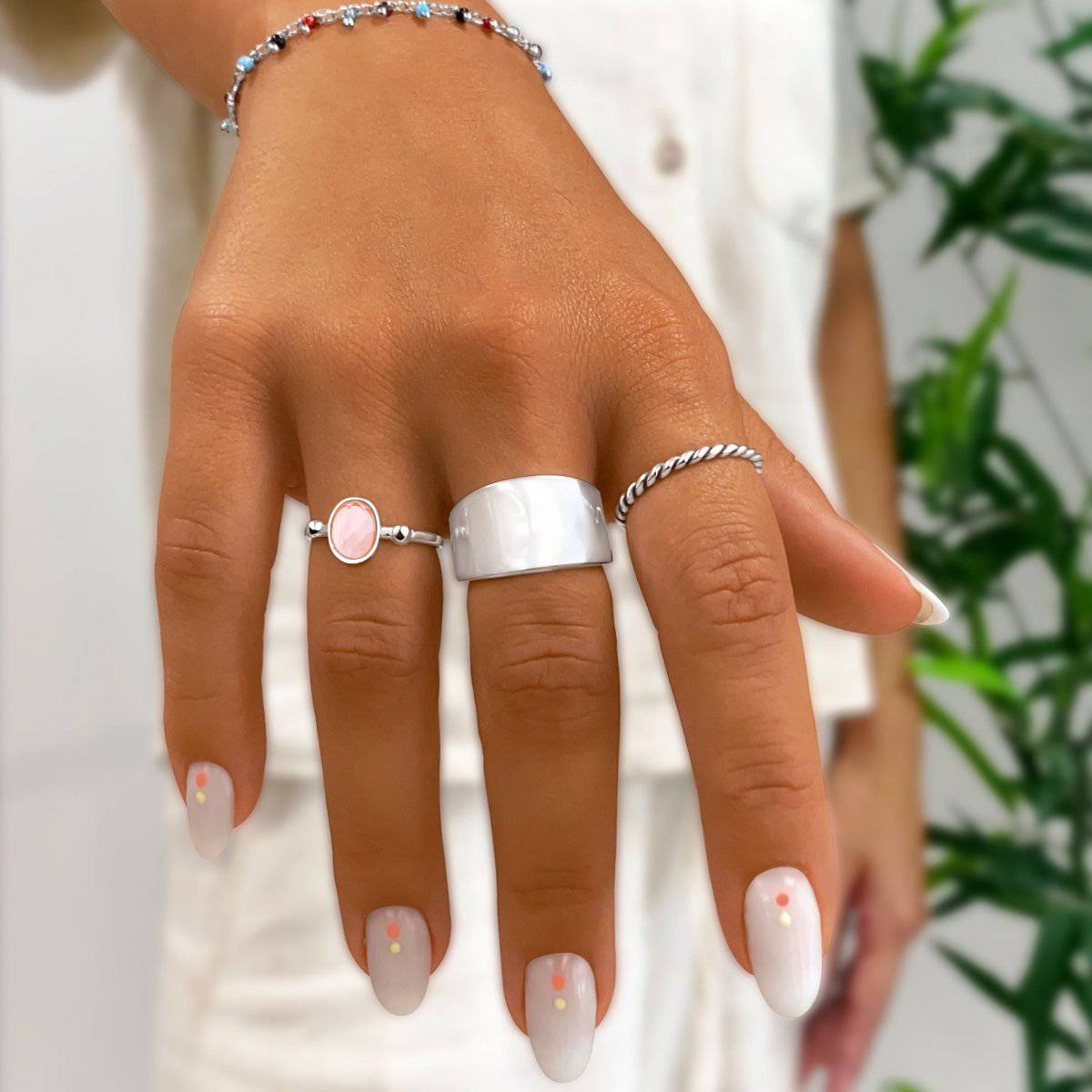 Anillo Rosa Brillo - LePetiteMarie