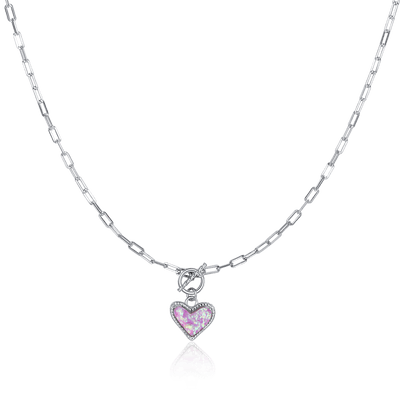 Collier Cœur Minéral