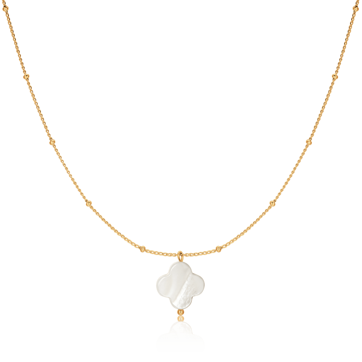 Collar Trébol Blanco - LePetiteMarie