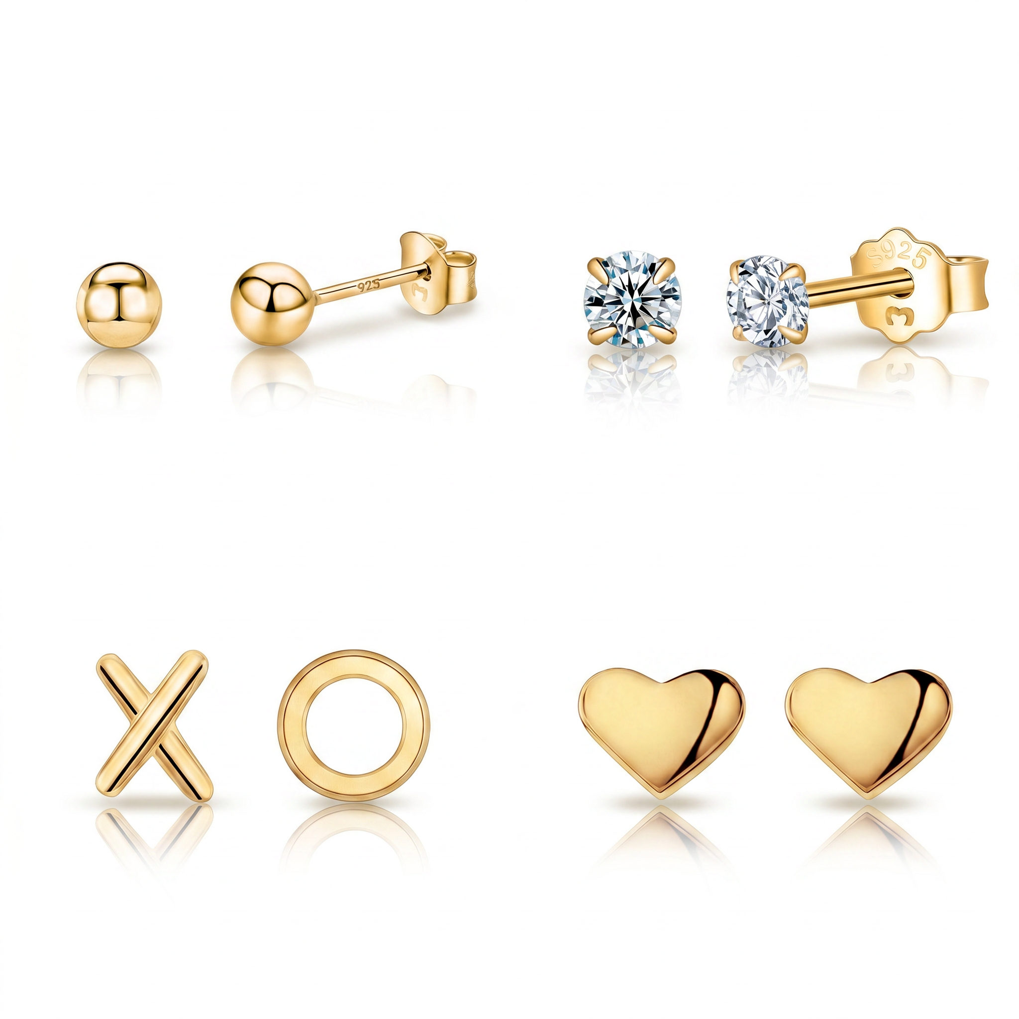 Boucles d’oreilles mini assorties