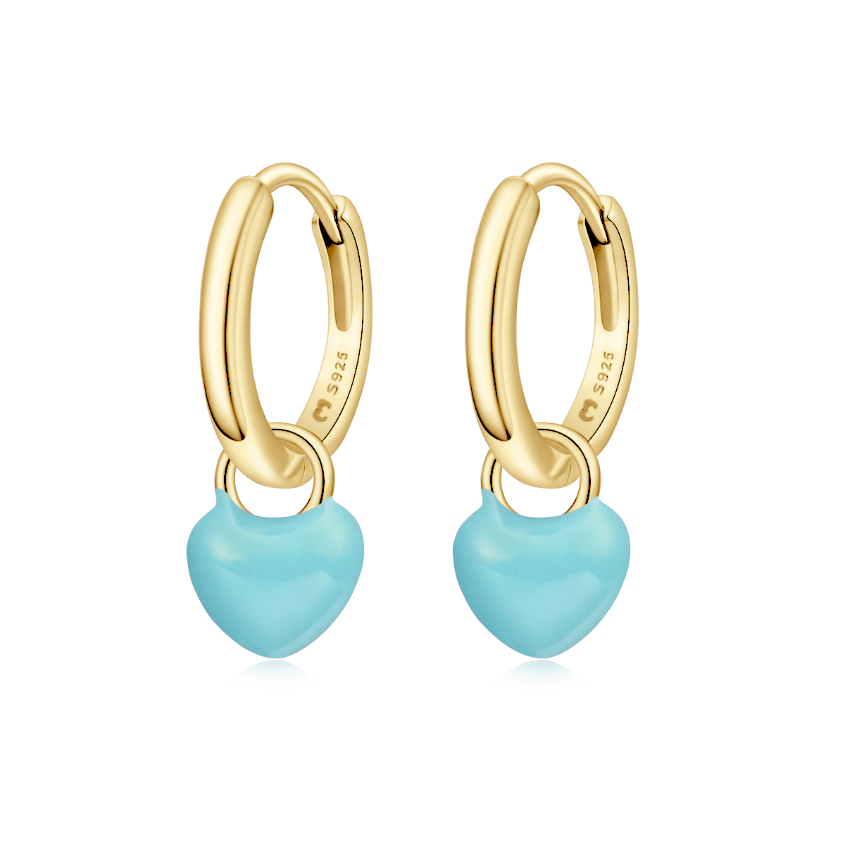 Pendientes Aros Corazón - LePetiteMarie