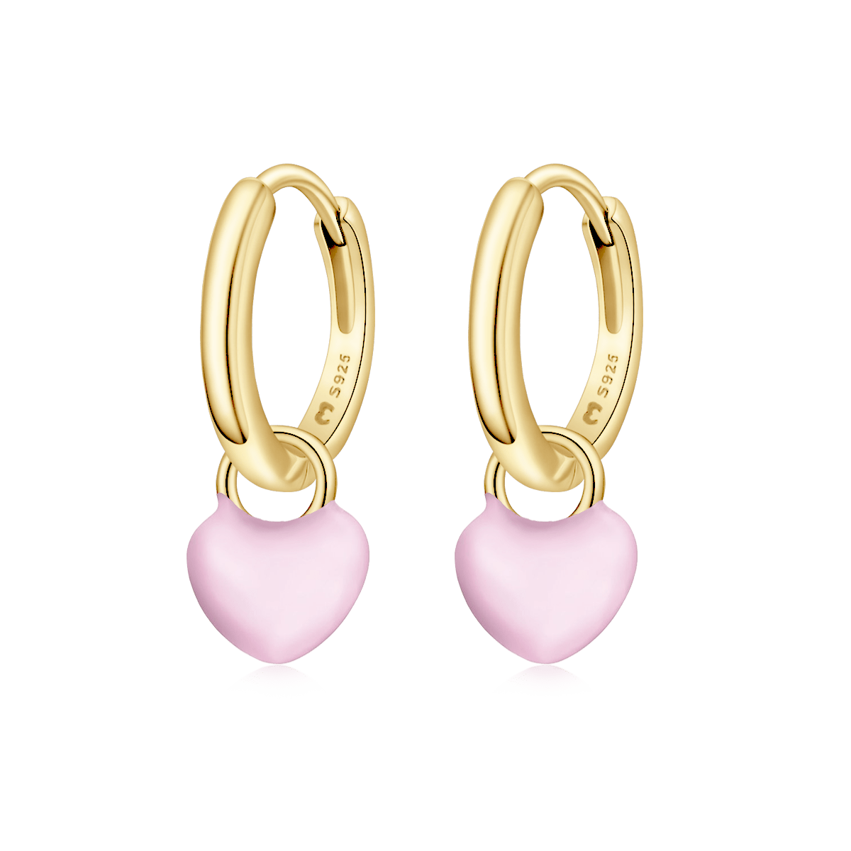 Pendientes Aros Corazón - LePetiteMarie
