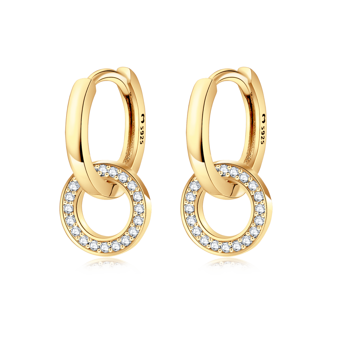 Pendientes Aros Enlazados - LePetiteMarie