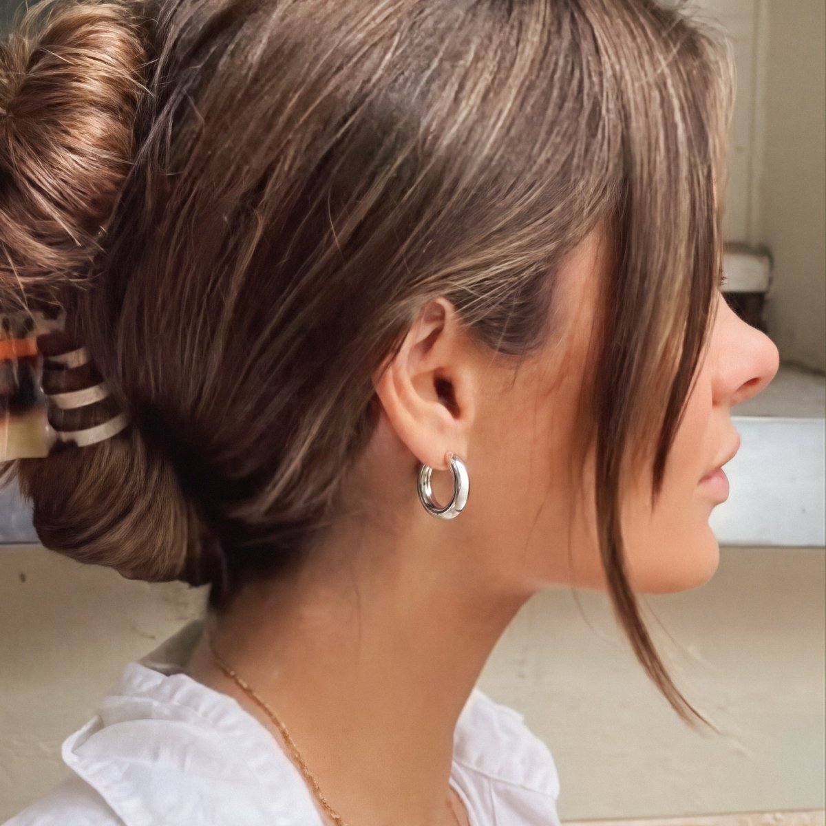 Pendientes Aros Lisos - LePetiteMarie