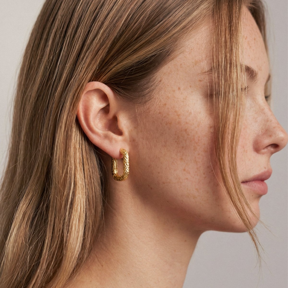 Pendientes Aros Martillados - LePetiteMarie