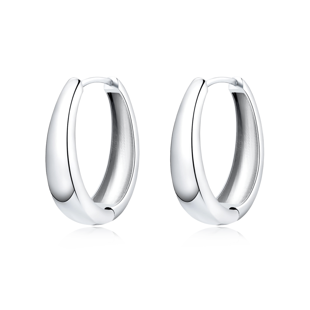 Pendientes Aros Oval - LePetiteMarie