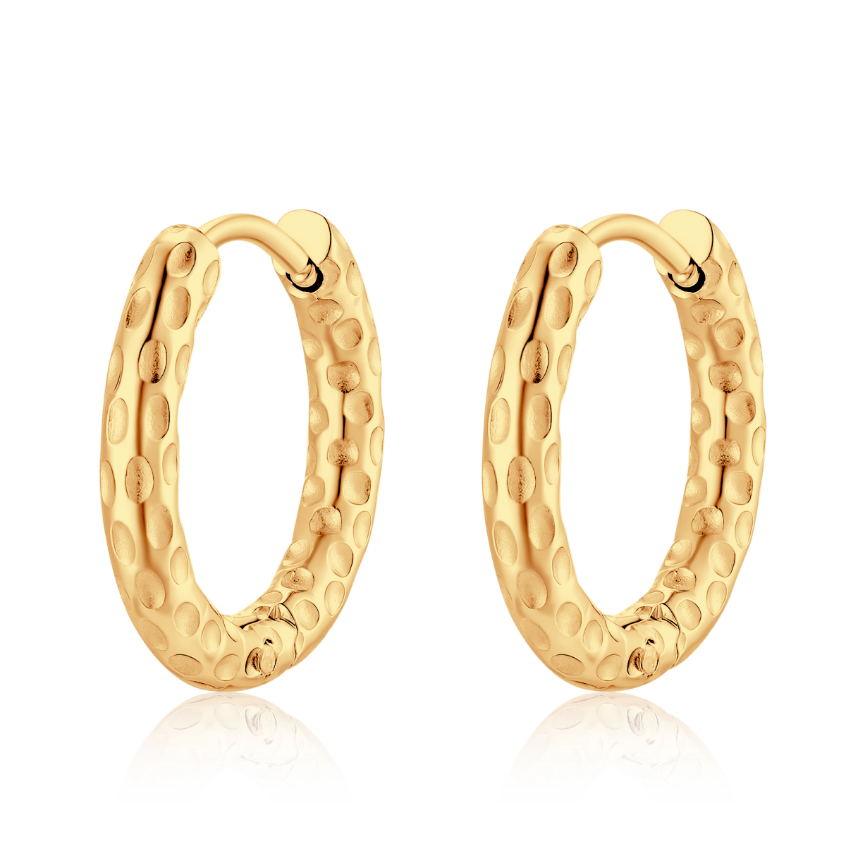 Pendientes Aros Punteados - LePetiteMarie